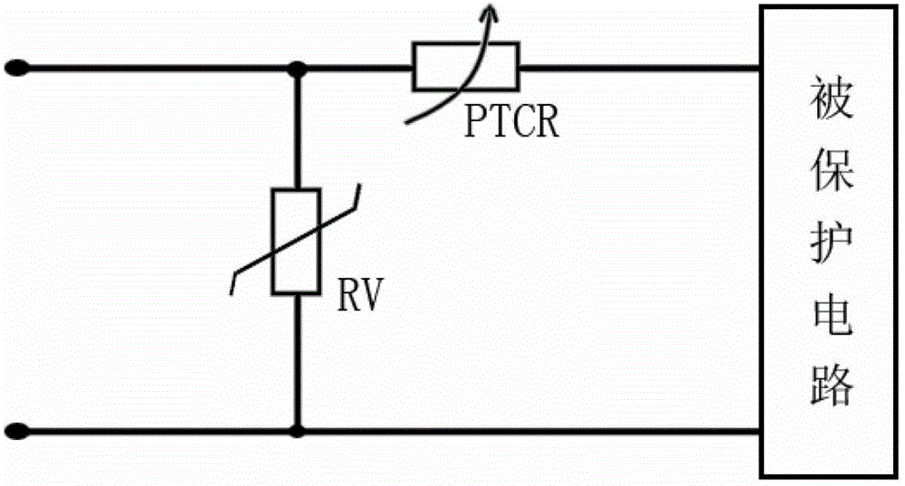 Overcurrent and overvoltage protector with bimetallic strip temperature switch