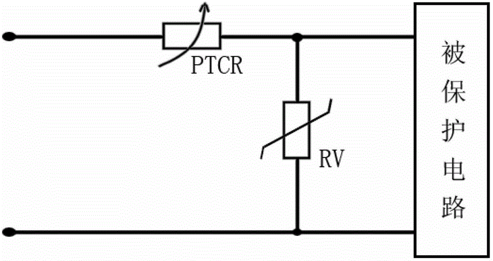 Overcurrent and overvoltage protector with bimetallic strip temperature switch