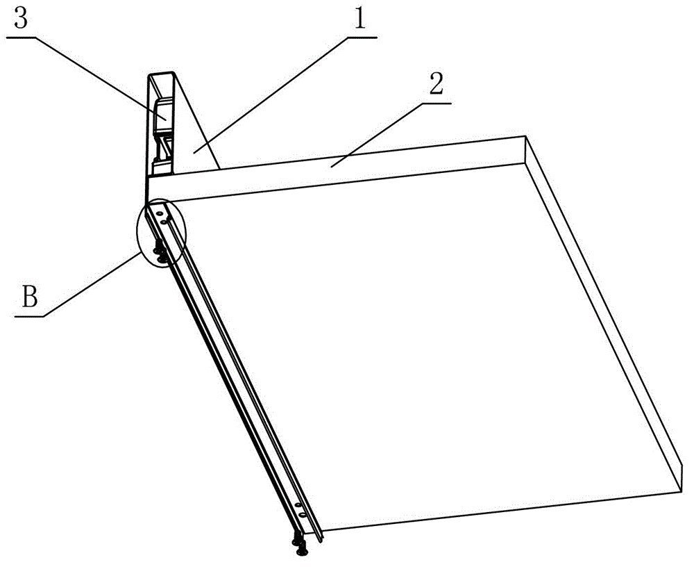 Dismountable locking mechanism of drawer slide rail and side plate