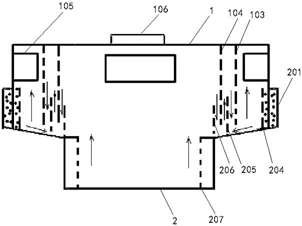 Vapor condensing and recovering device