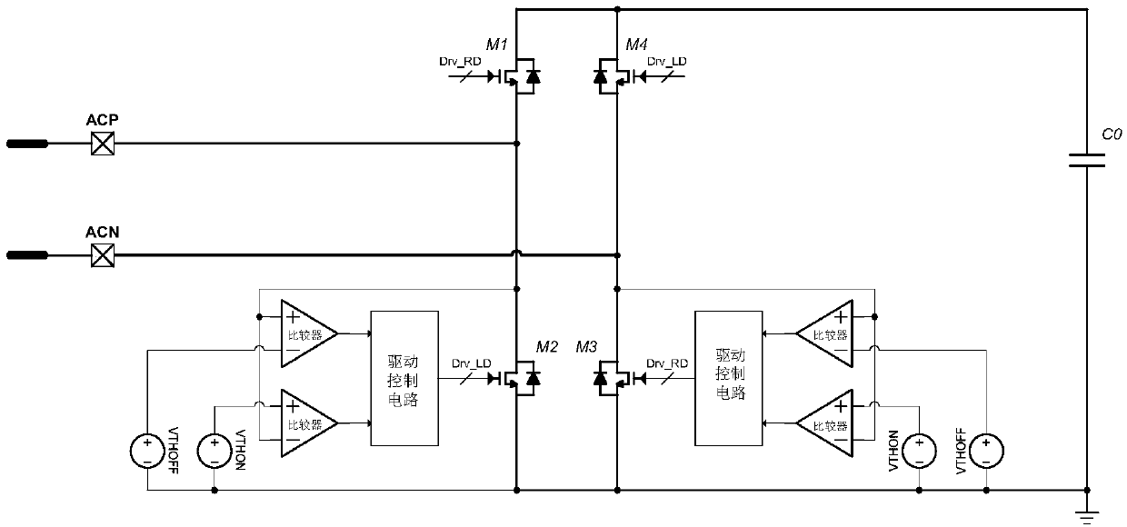 Control method of full-bridge rectifier and full-bridge rectifying circuit