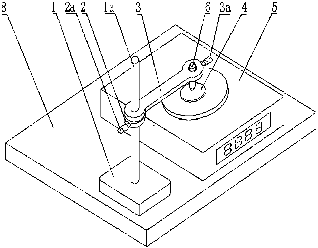 Detecting device of tension device of textile two-for-one twister