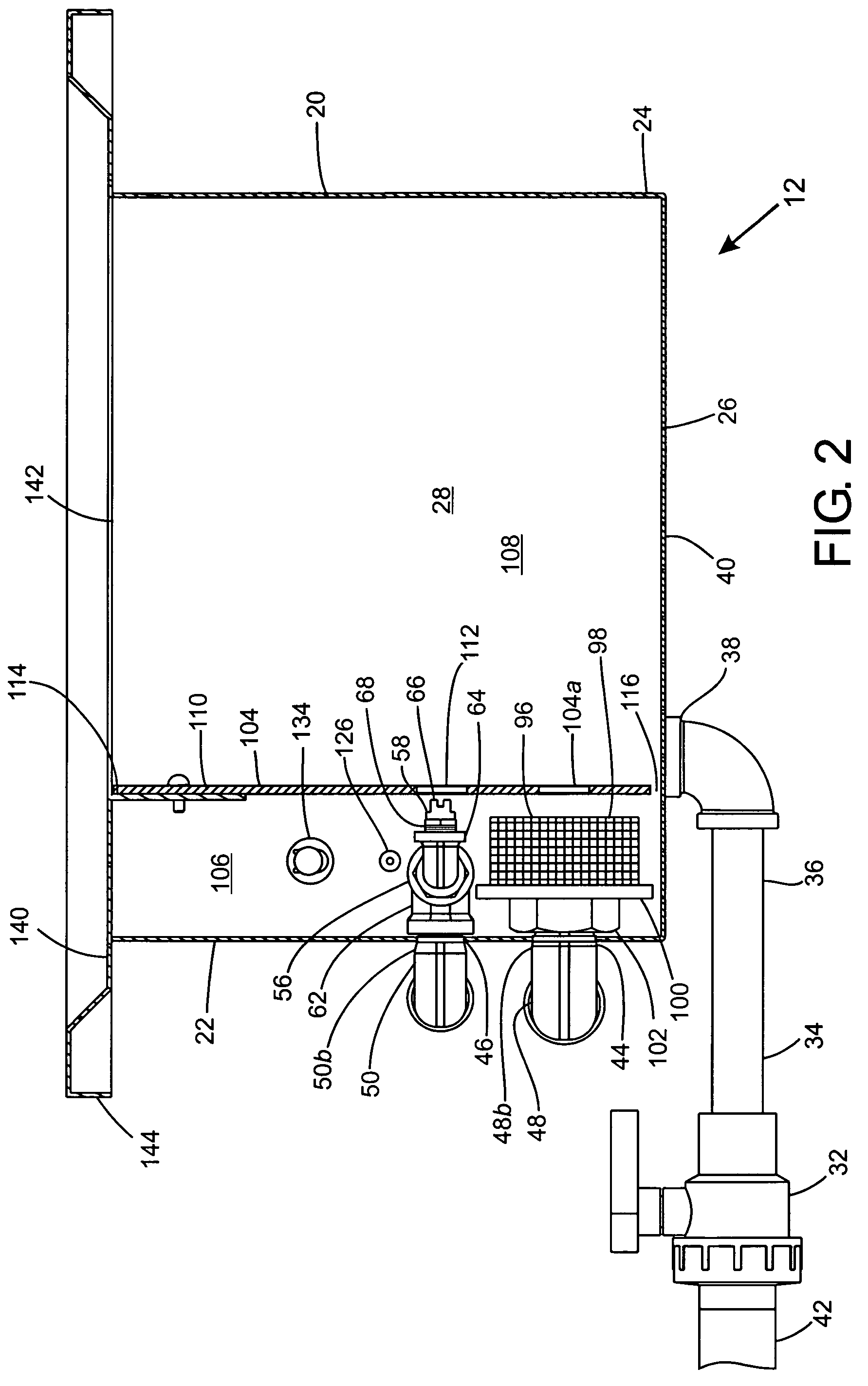 Apparatus and method of removing water soluble support material from a rapid prototype part