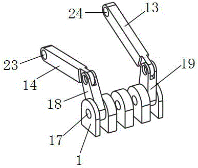 Compact multi-unit linkage-drive slip loading robot