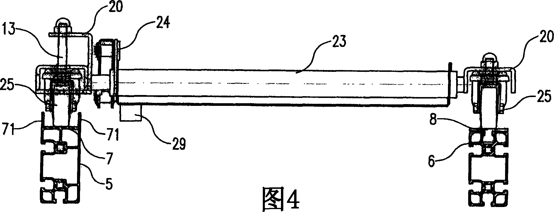 Apparatus and transport container for transport and controlled discharge of a load