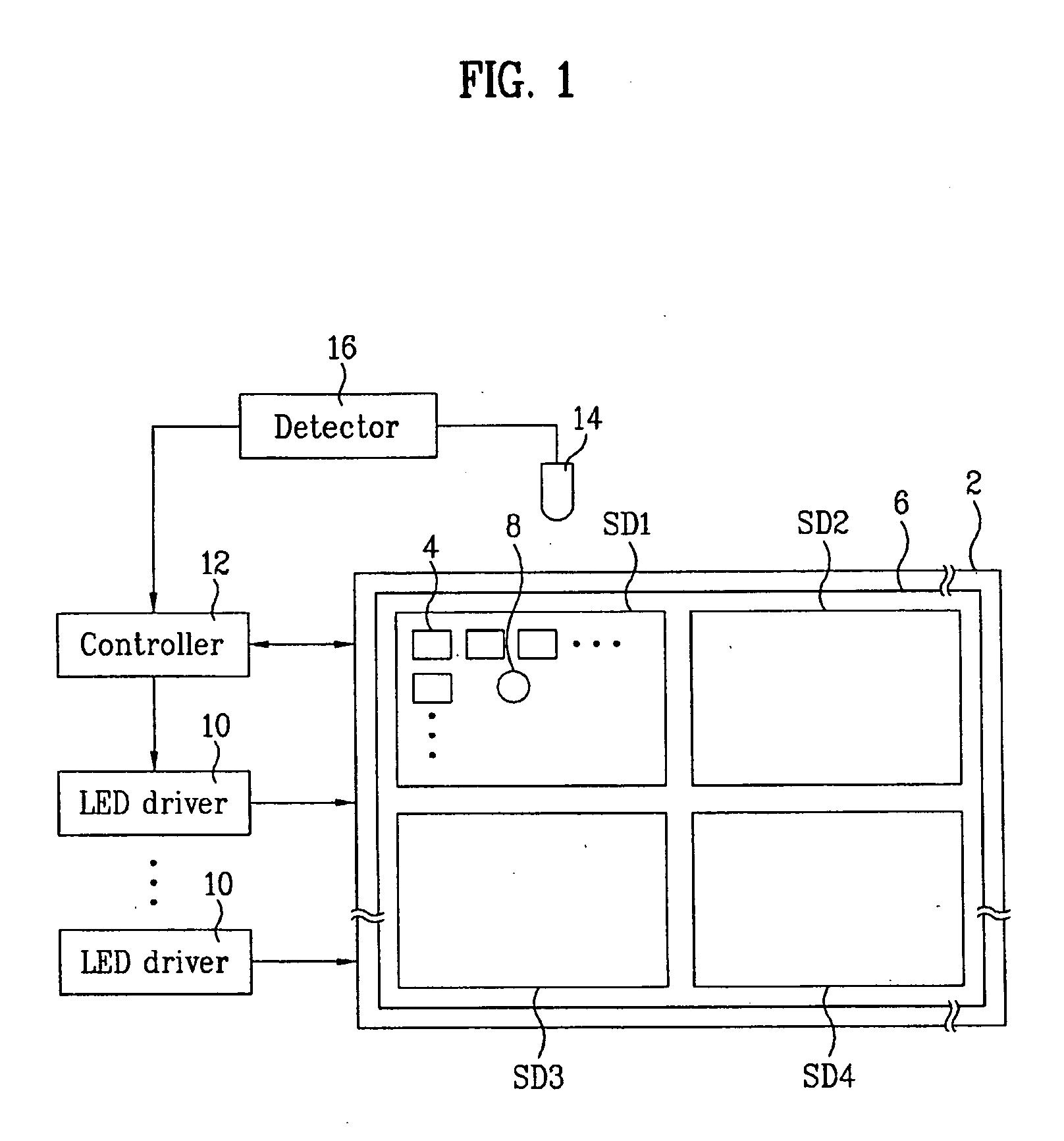 Driving circuit of liquid crystal display device and method for driving the same