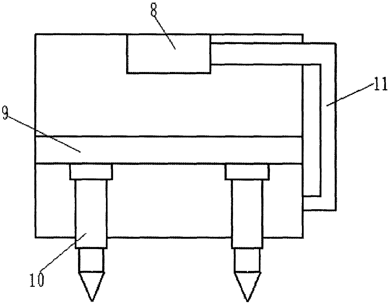 Supporting device for agricultural irrigation