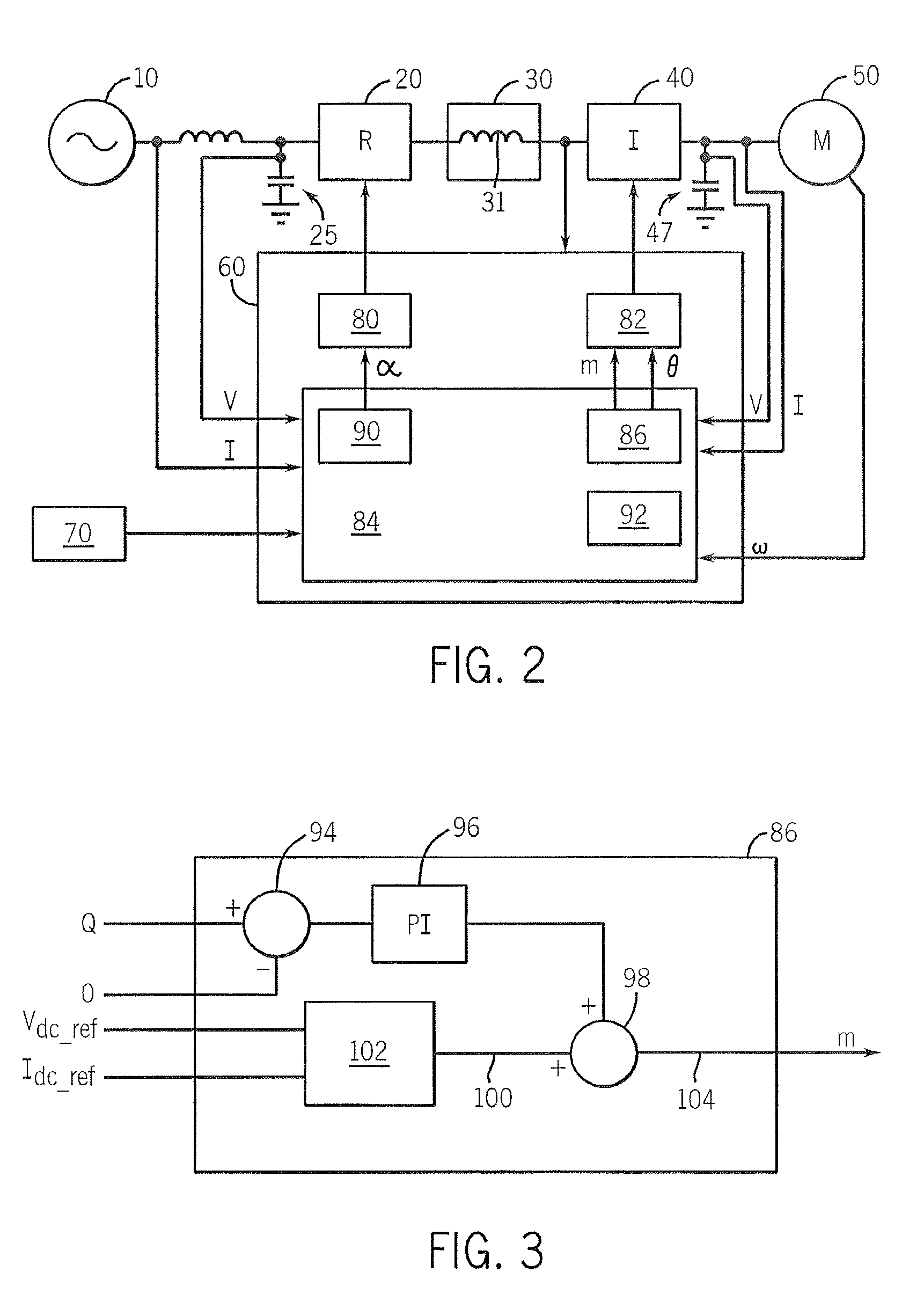 Motor drive using flux adjustment to control power factor