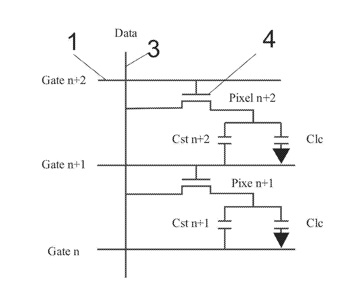 Pixel structures and operation methods, and array substrates