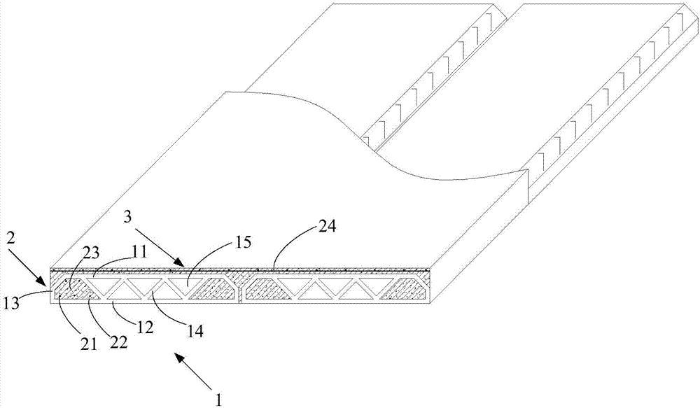 3D (three-dimensional) printing hollow truss floor slab and construction method thereof