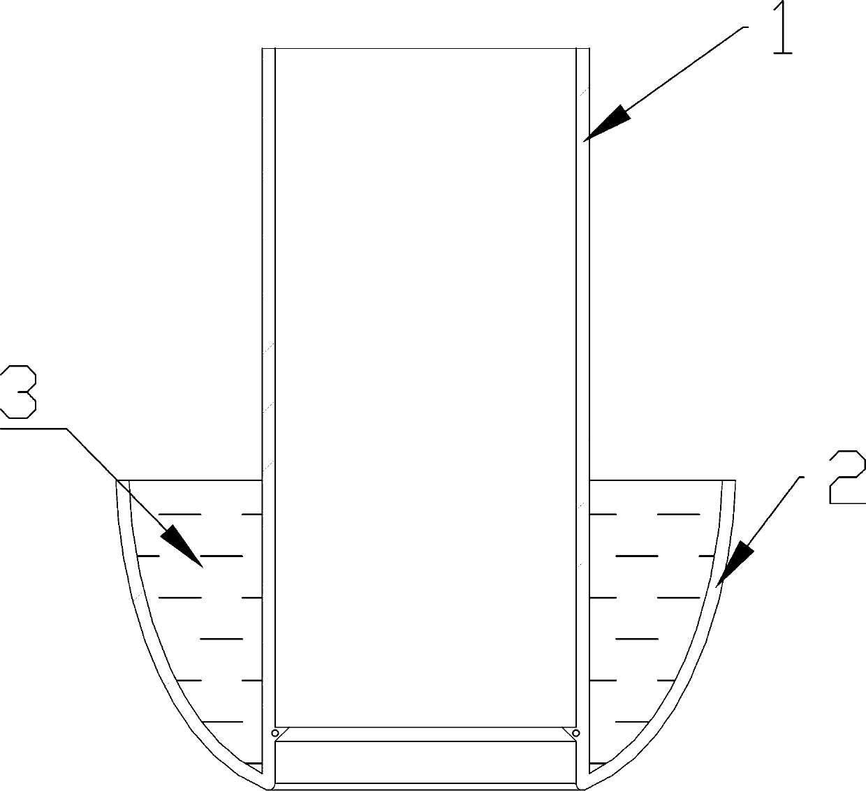 Closed water test plug for interior decoration