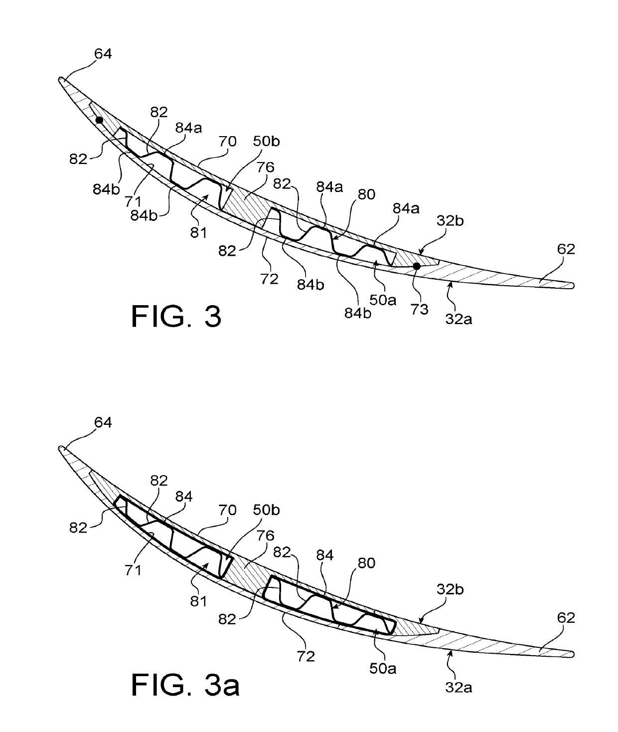 Outlet guide vane for turbomachine, made from several parts assembled together by attachment means outside the flow stream