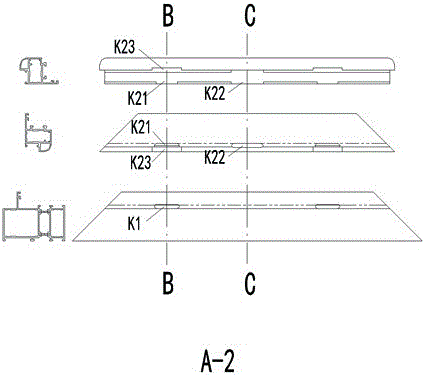 Circuitous water discharging structure of combined type door and window