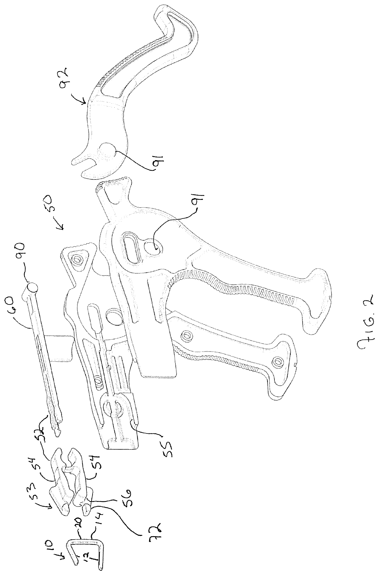 Bone staple inserter