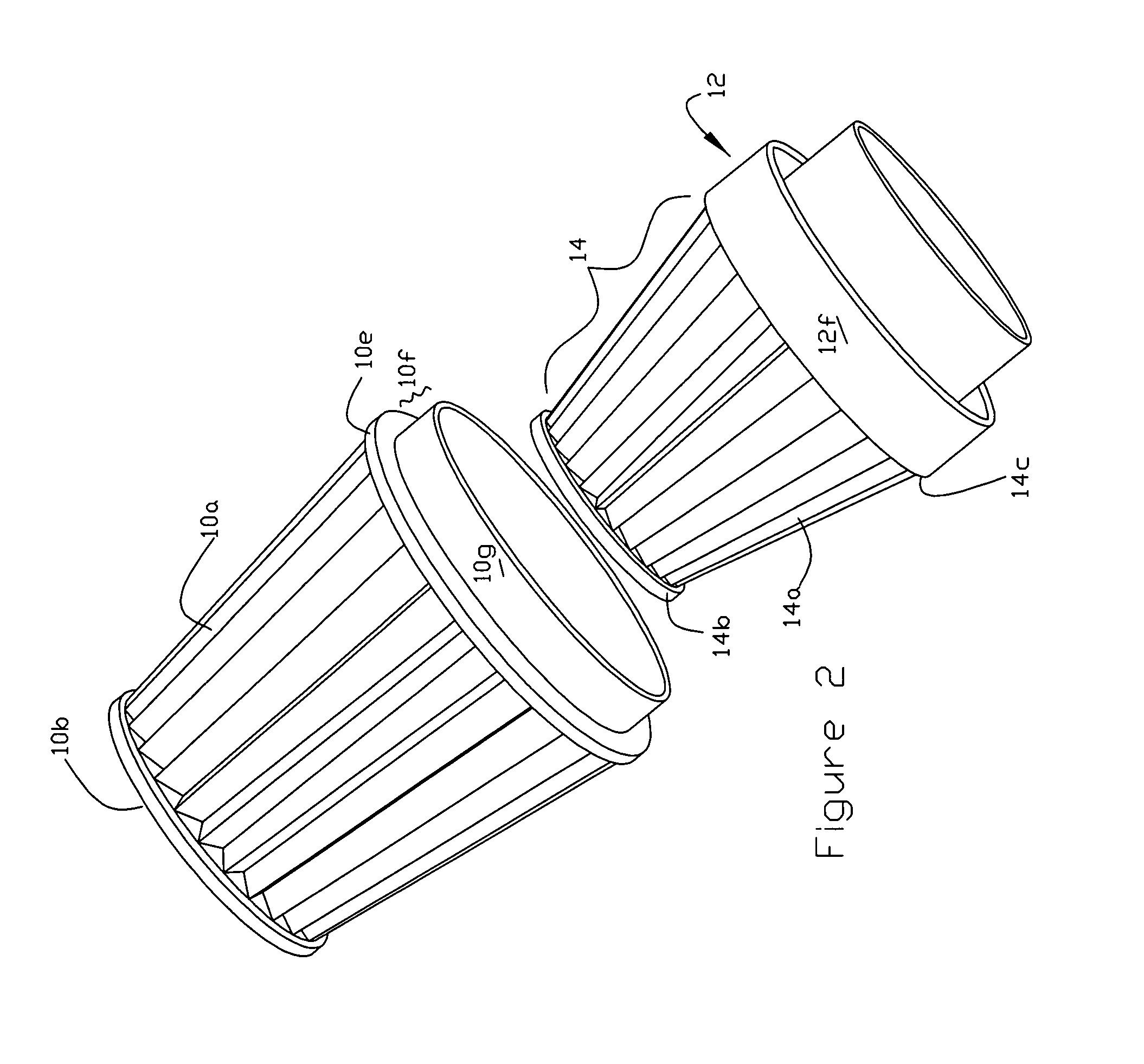 Composite air/hydrocarbon trap filter assembly