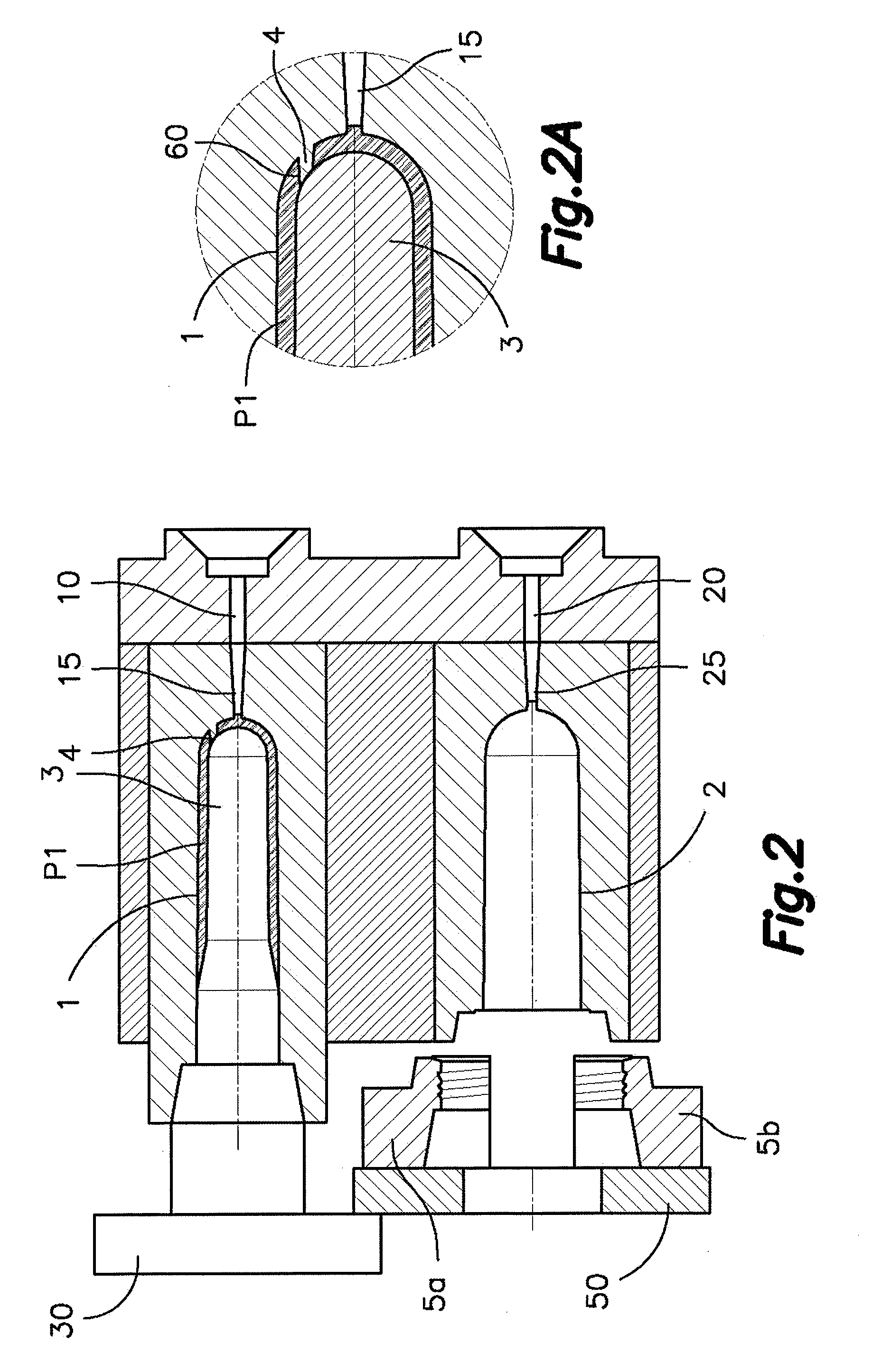 Two-layered preform obtained by injection overmolding
