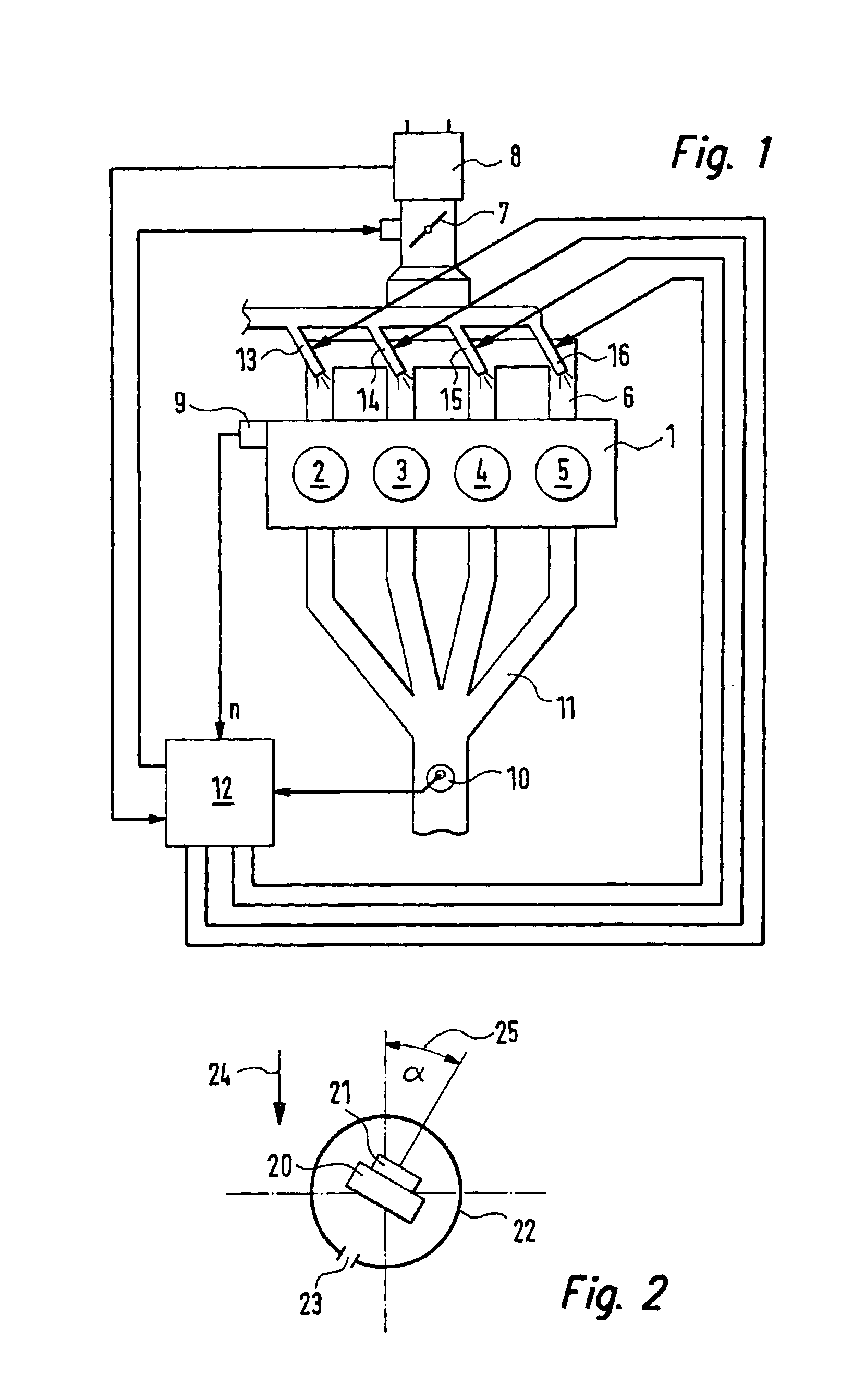 Method for determining the fuel/air ratio in the individual cylinders of a multi-cylinder internal combustion engine