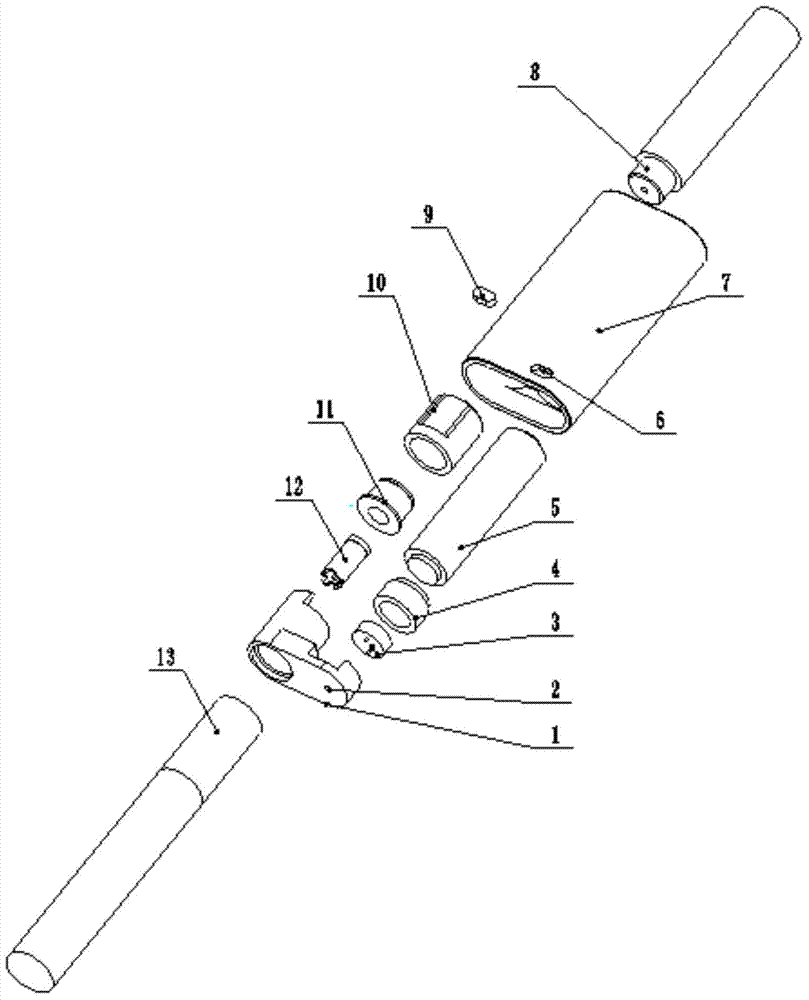 Cigarette smoking device with electronic atomization function