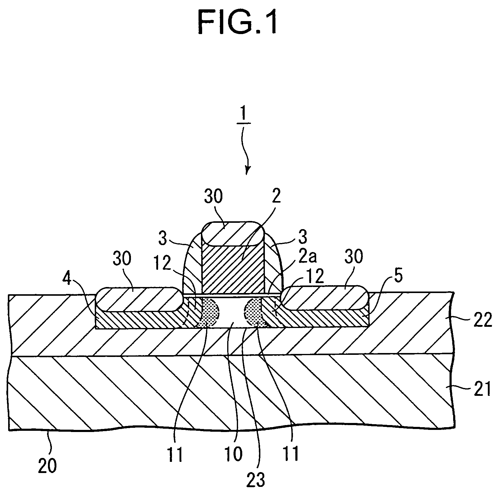 Method of manufacturing a semiconductor device that includes implanting in multiple directions a high concentration region