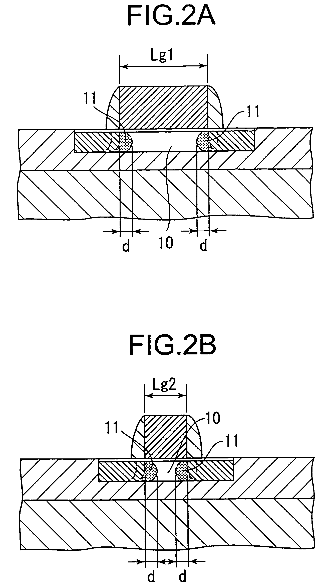 Method of manufacturing a semiconductor device that includes implanting in multiple directions a high concentration region