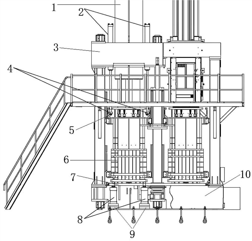 Cotton packing machine with box removing pressurizing function and box removing method