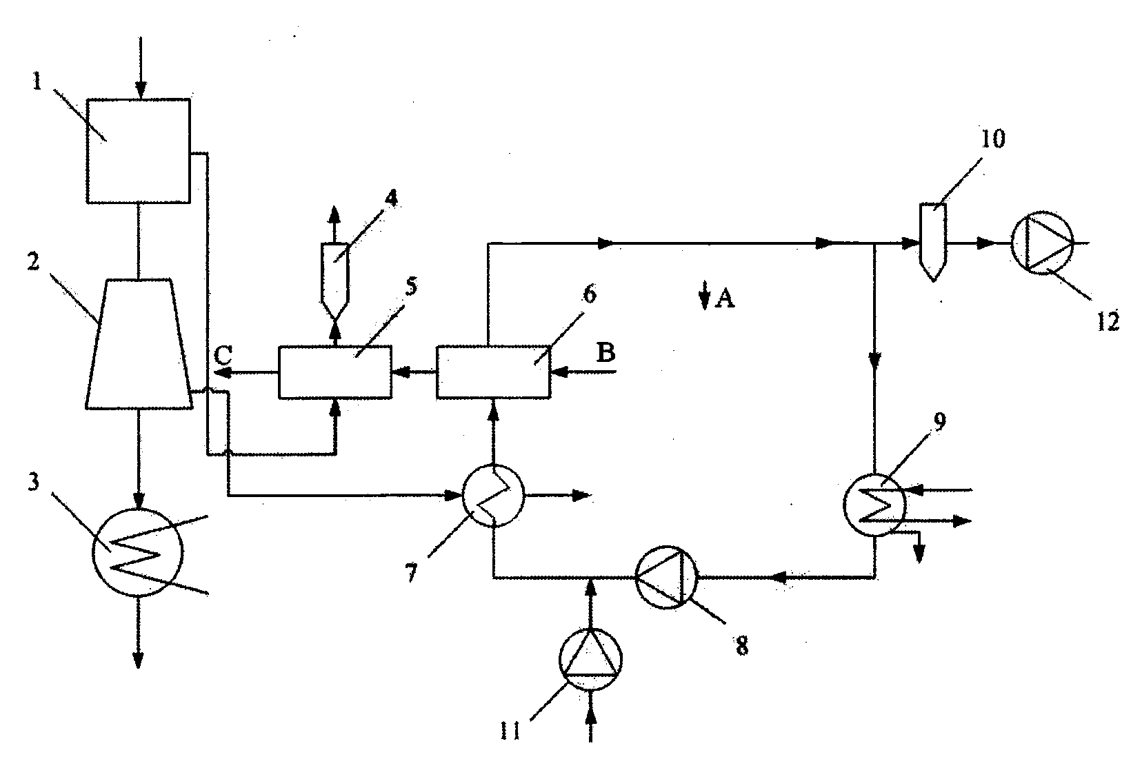 System and method for pre-drying brown coal by utilizing waste heat of power station