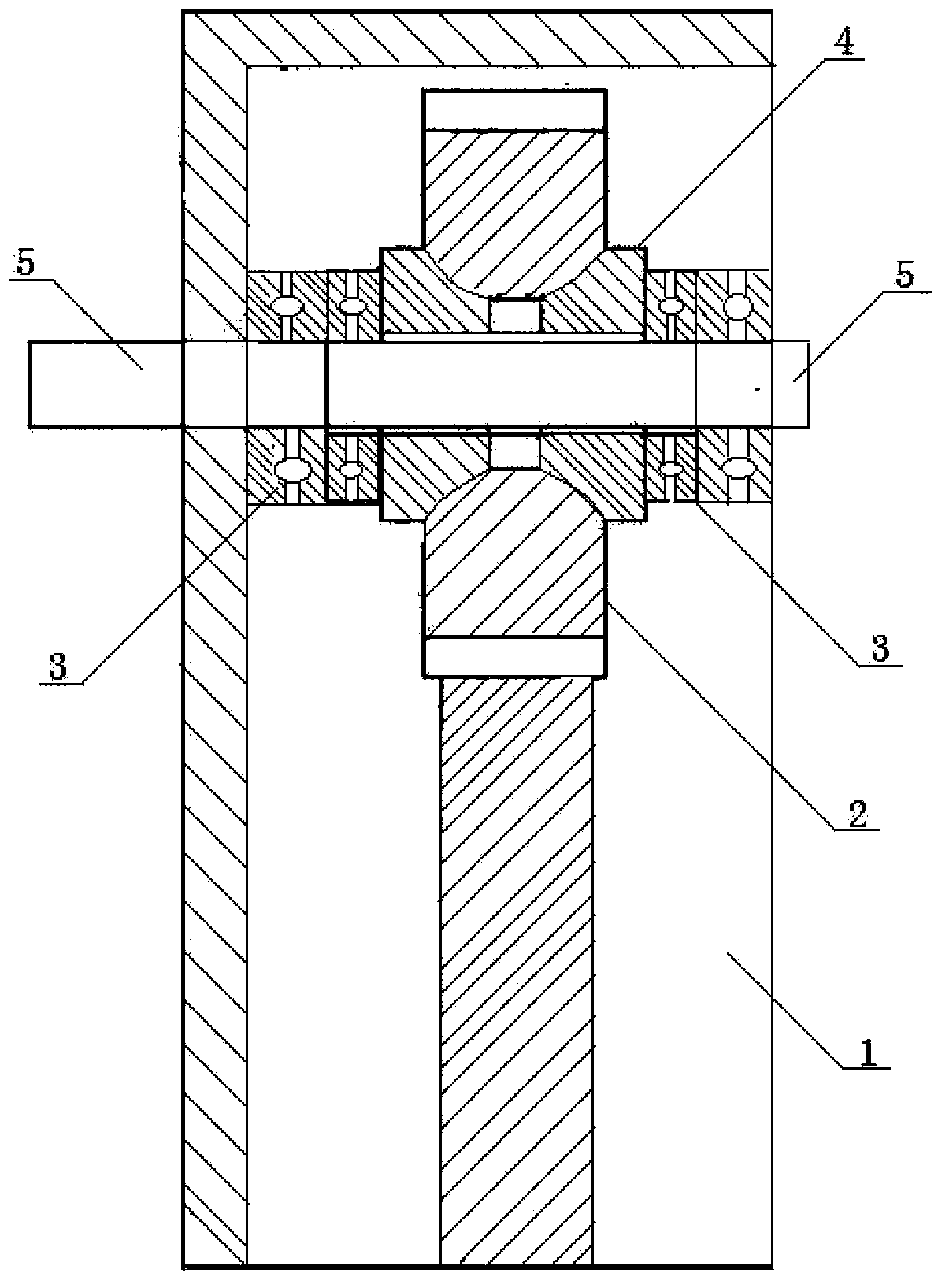 Speed reducer thrust bearing structure