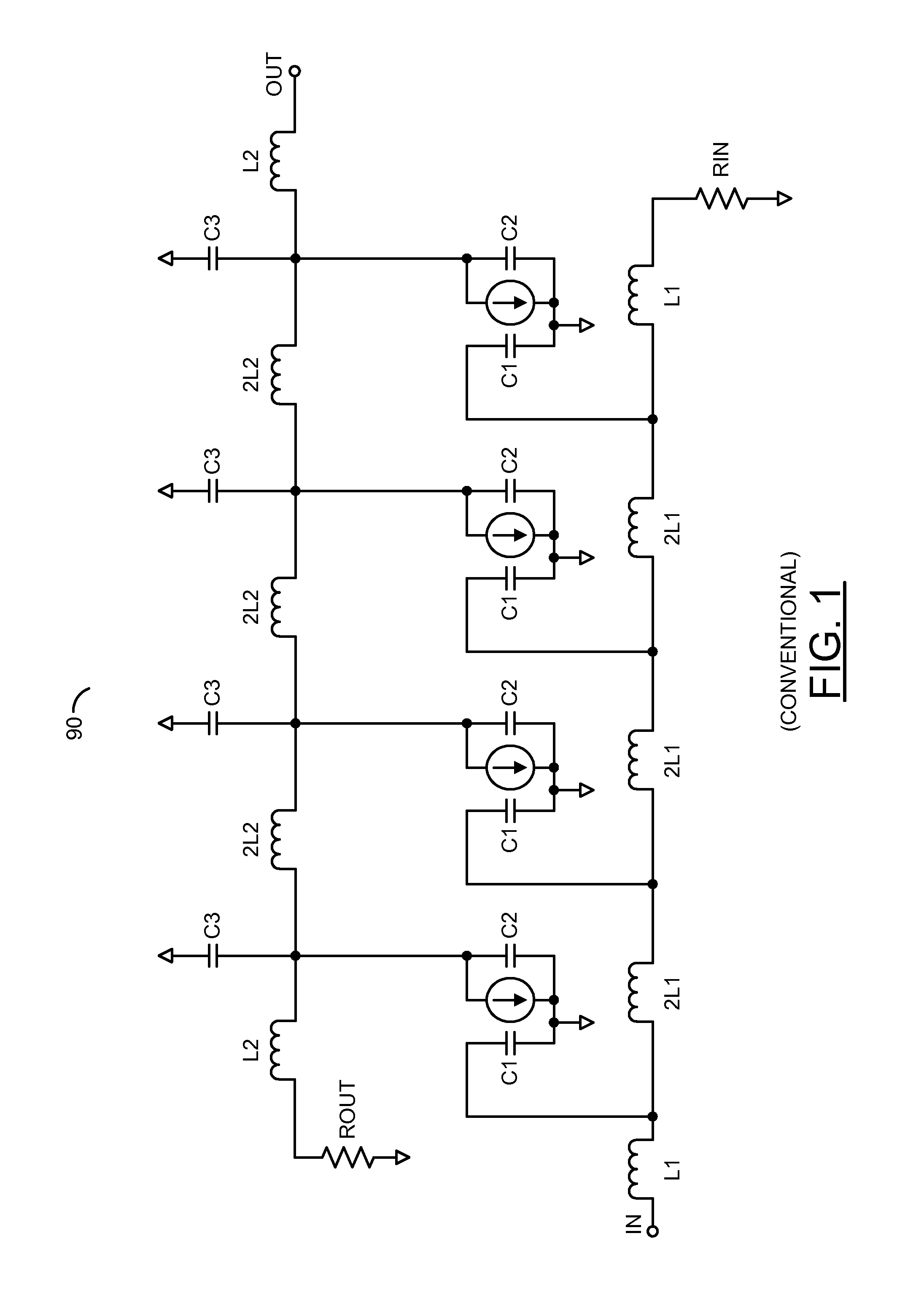 Distributed transconductance amplifier