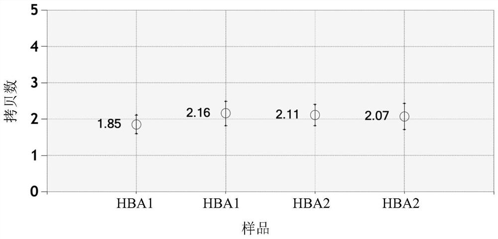 Primer probe and kit for detecting copy number of [alpha] globin gene by using microdroplet digital PCR (Polymerase Chain Reaction), and application of primer probe and kit