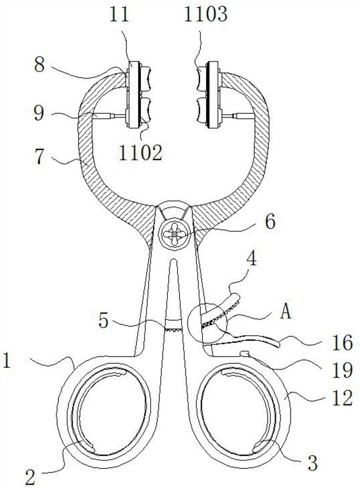 Accurate-positioning reduction fixing forceps for traumatic orthopedics department