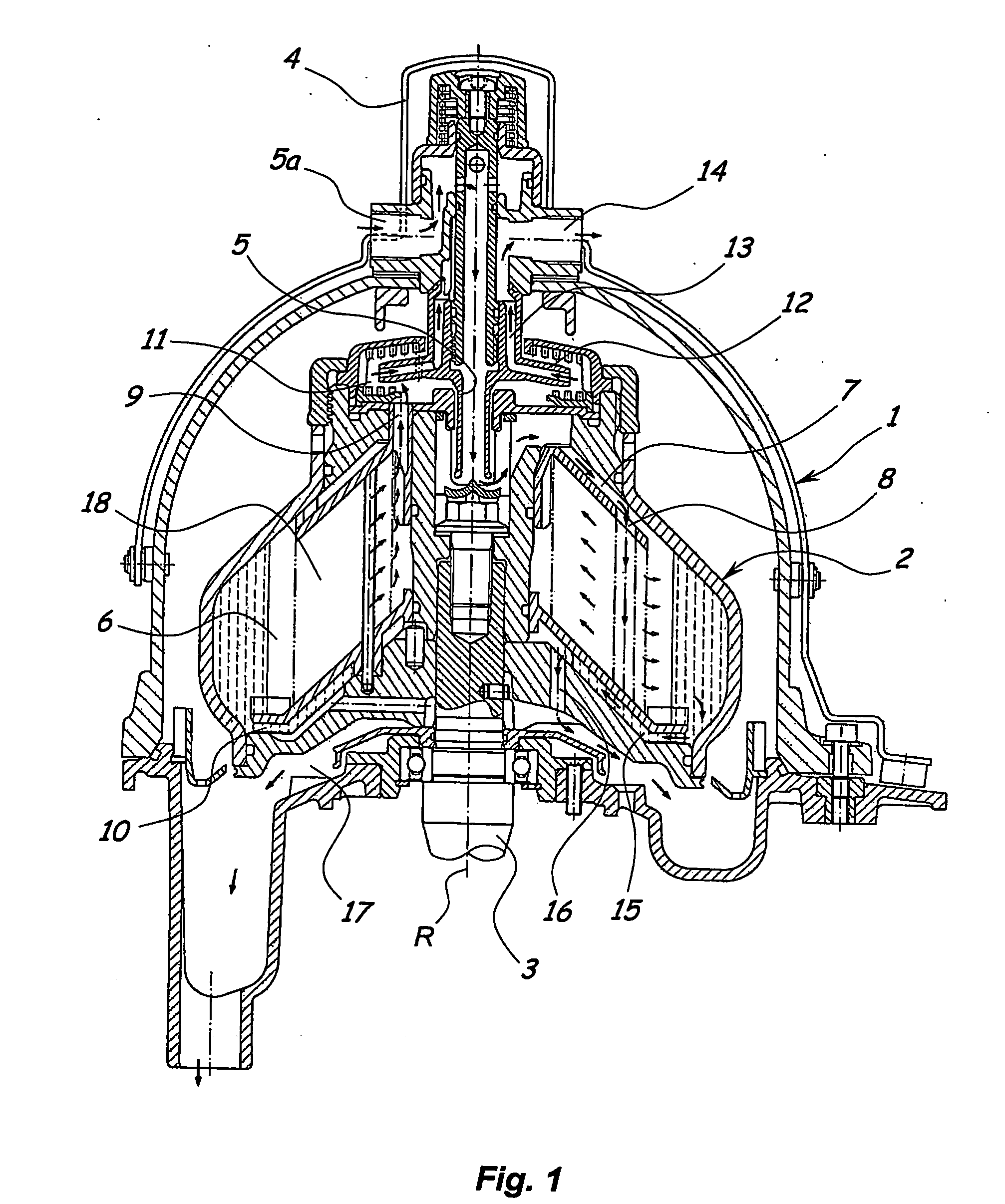 Method of purifying contaminated oil from particles suspended in the oil in a centrifugal separator