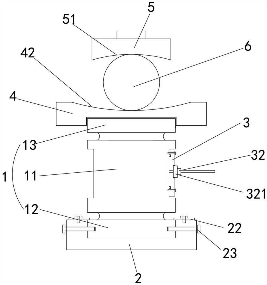 Stable column type weighing sensor structure