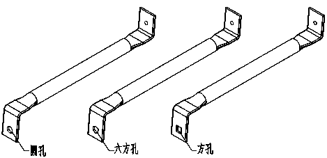 An anti-error device for filter triangular bracket packaging