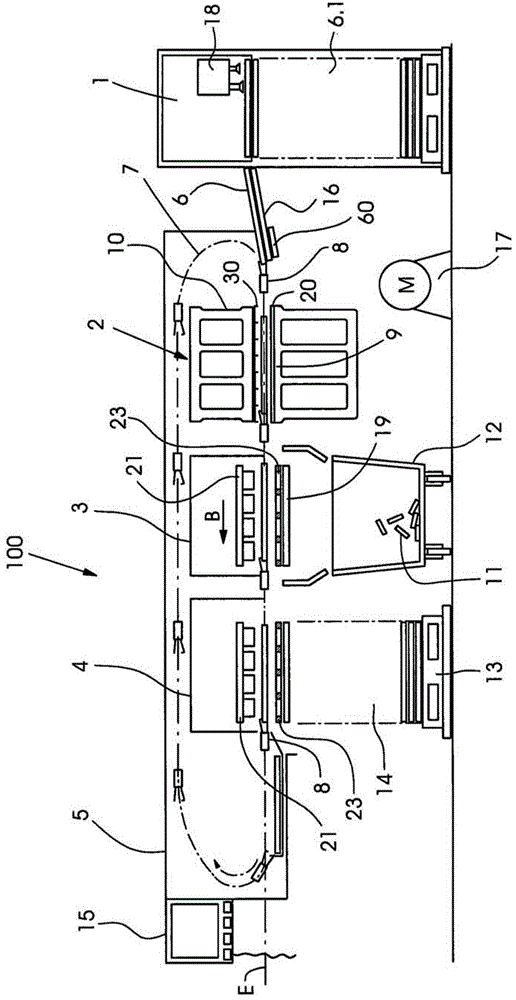 Device for orienting sheets with articulated arm support