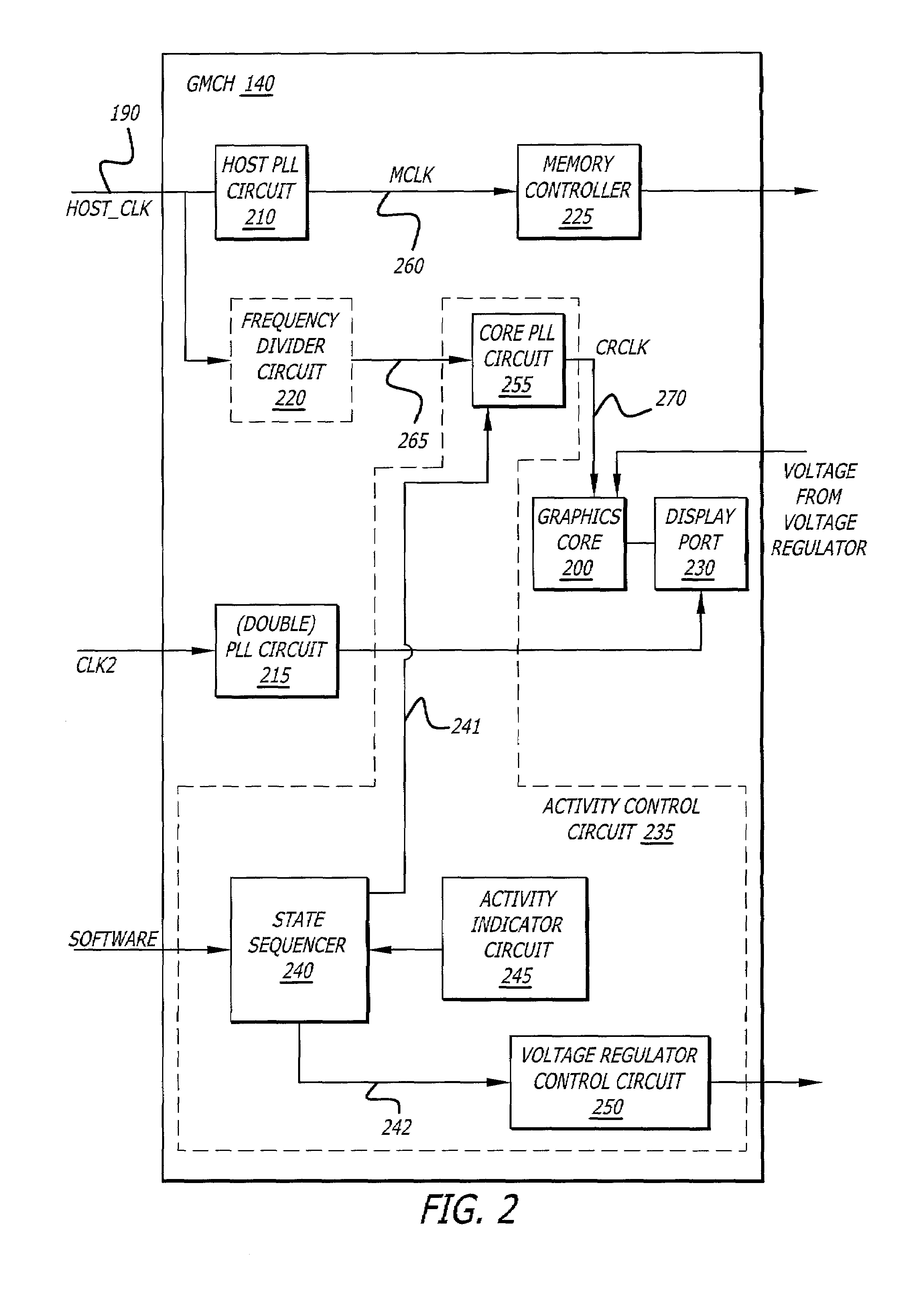 Power management for an integrated graphics device