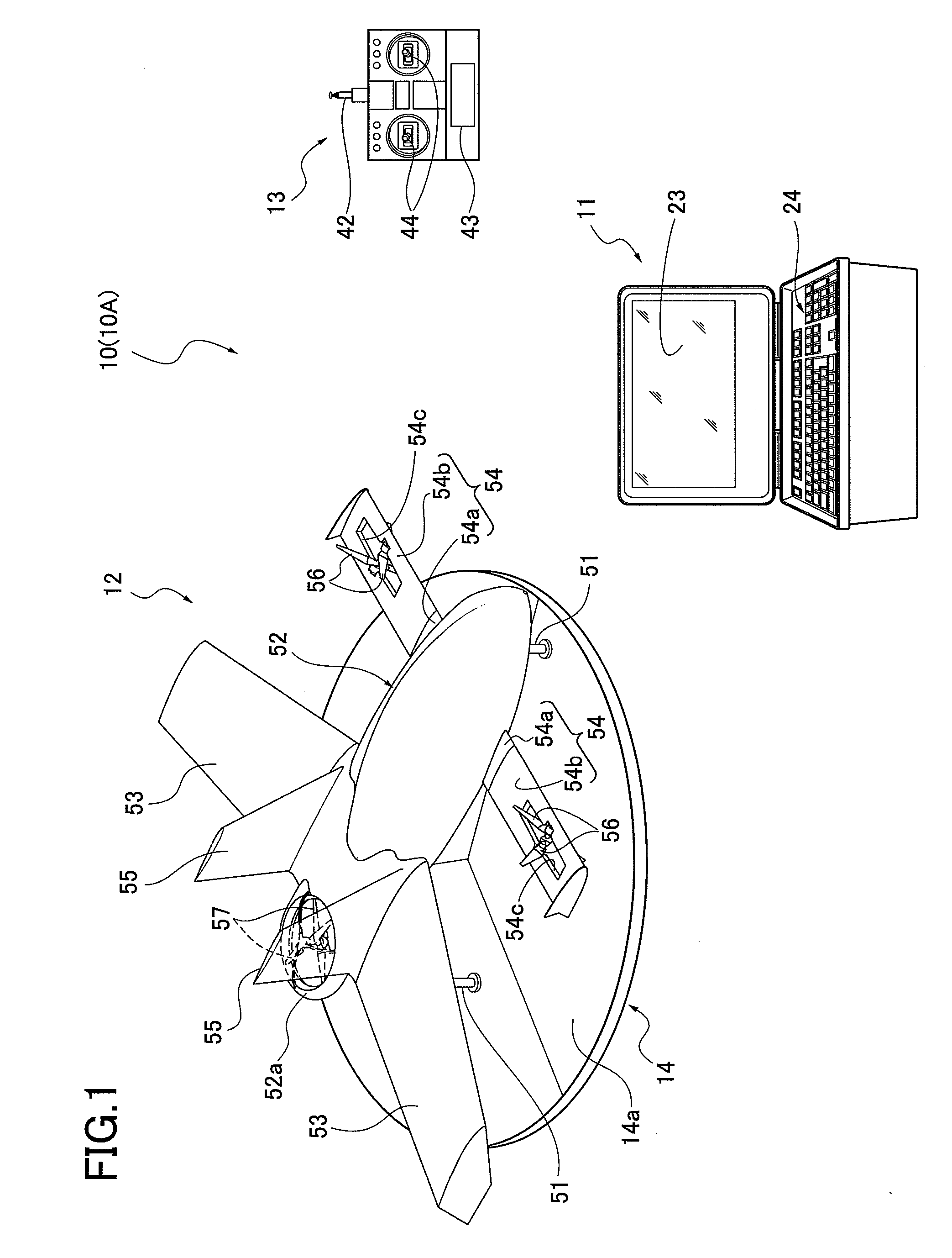 Wide area sensing system, in-flight detection method, and non-transitory computer readable medium storing program of wide area sensing system