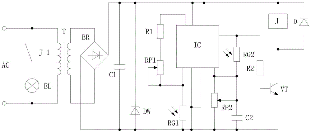 Light-operated street lamp controller circuit