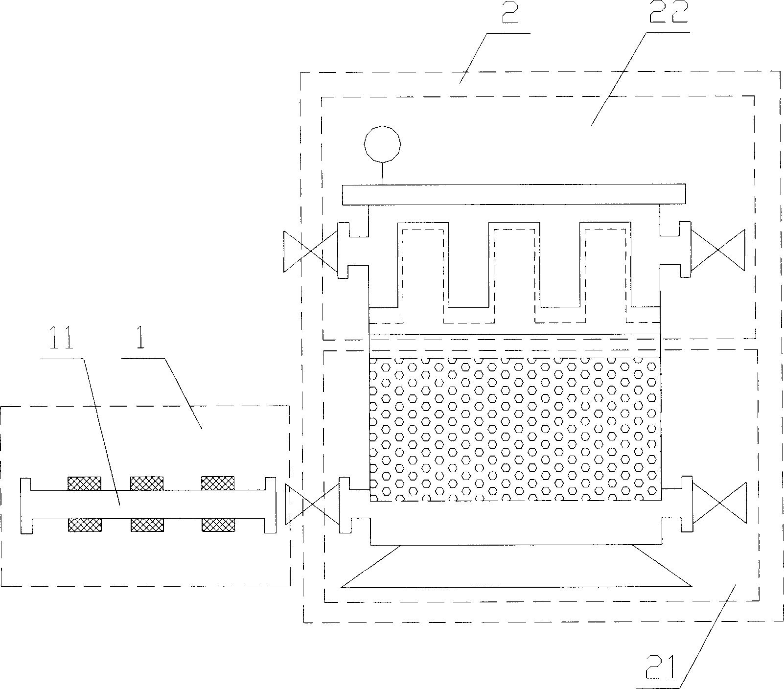 Waste water purifying method and its magnetic puddler integrated device