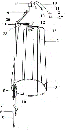 Inverted-L-shaped deep-well rescue machine and method