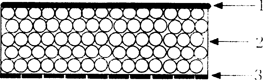 Multilayer polyporous foam dressing material and its producing method