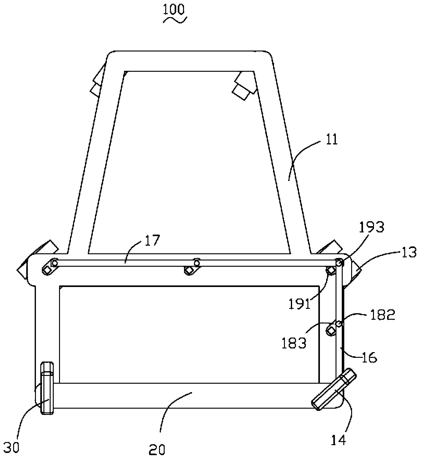 Steering mechanism, omnidirectional traveling chassis and trolley