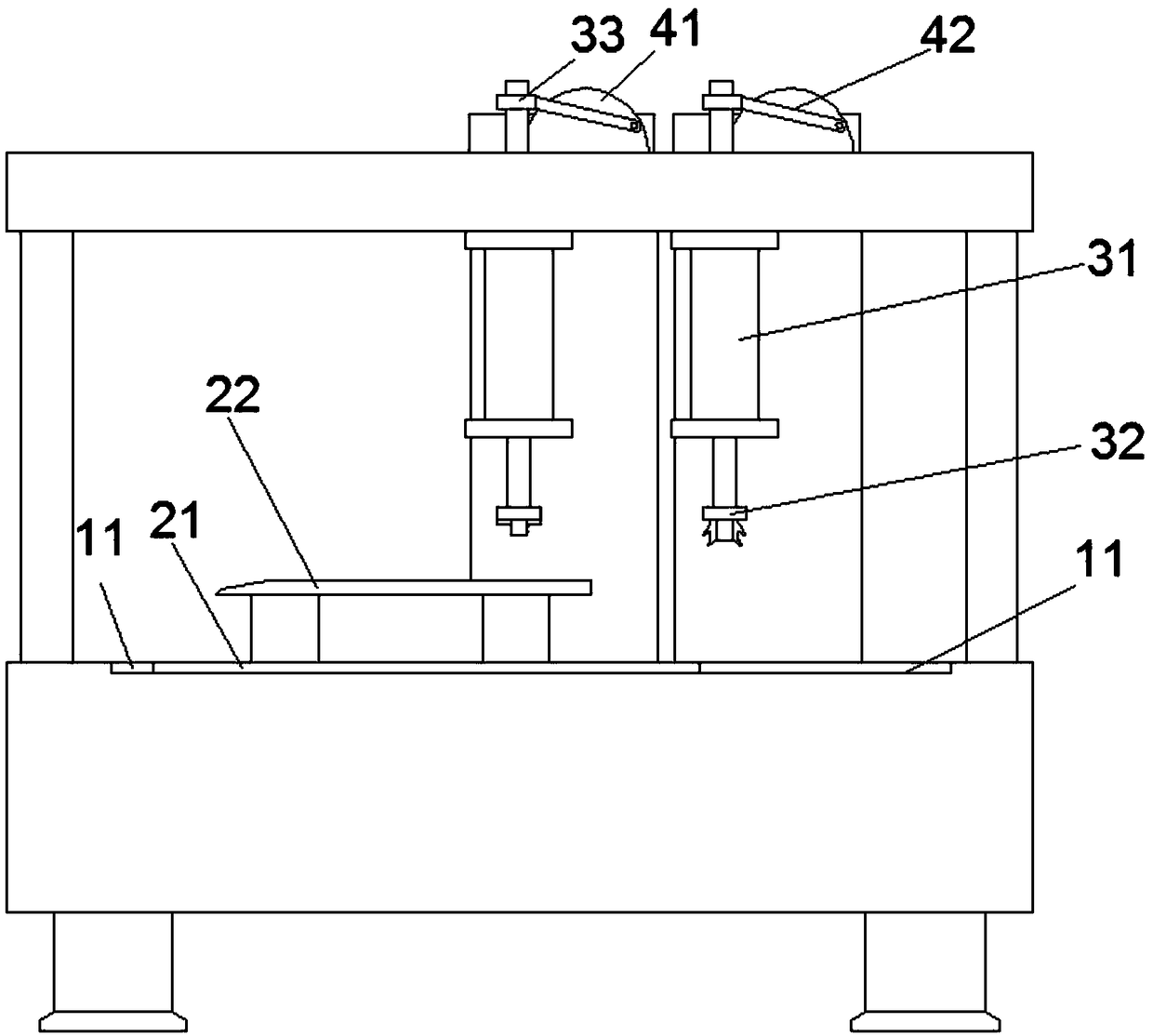 Processing equipment for luggage compartment internal decorative plate with sensor