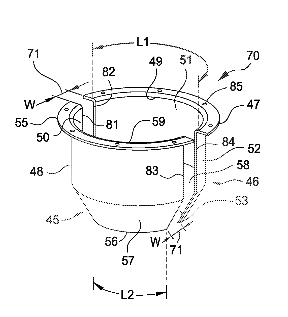 Upper cone for epitaxy chamber