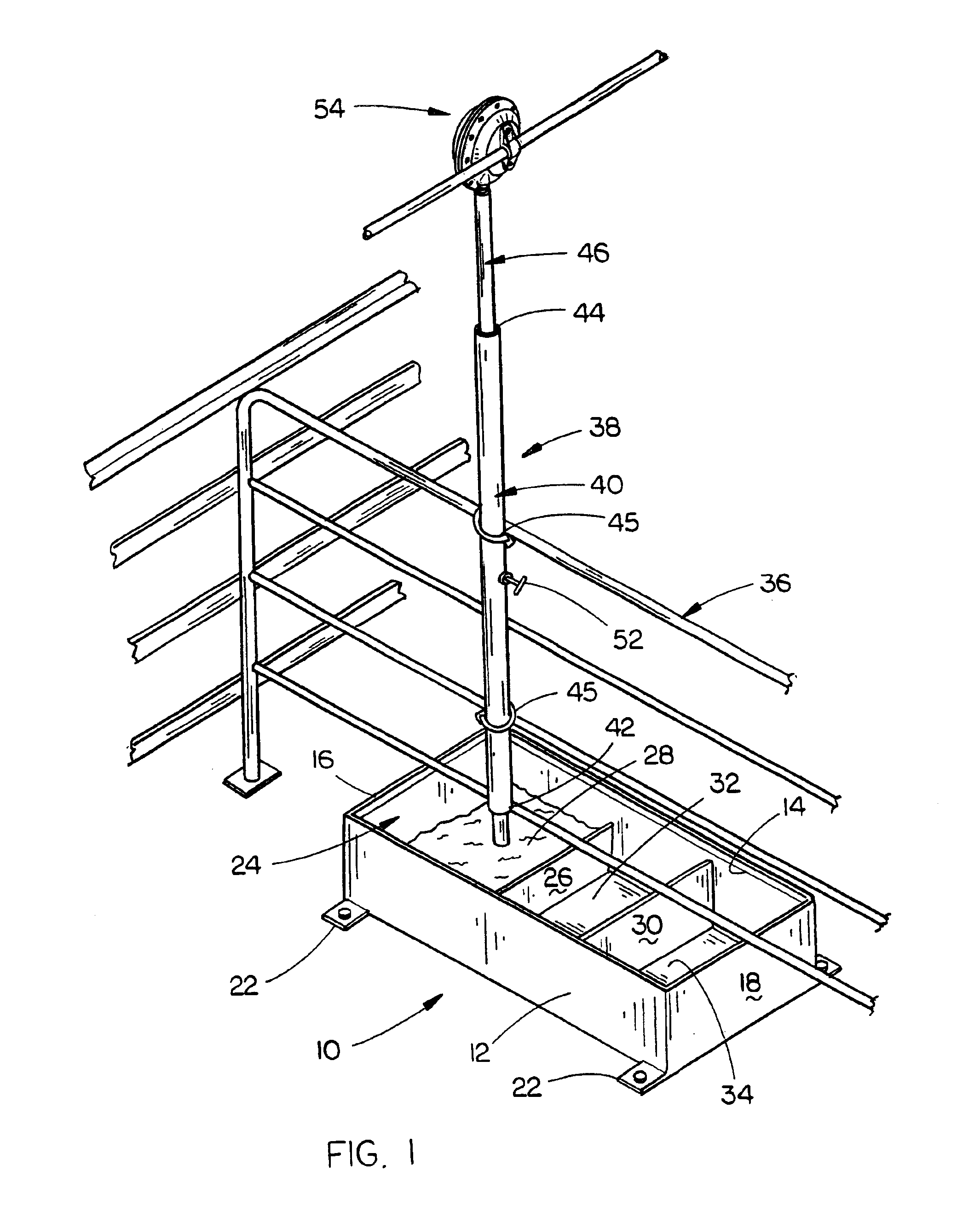 Water tray drinker for pigs