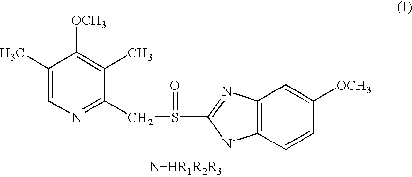 Alkylammonium salts of omepazole and esomeprazole