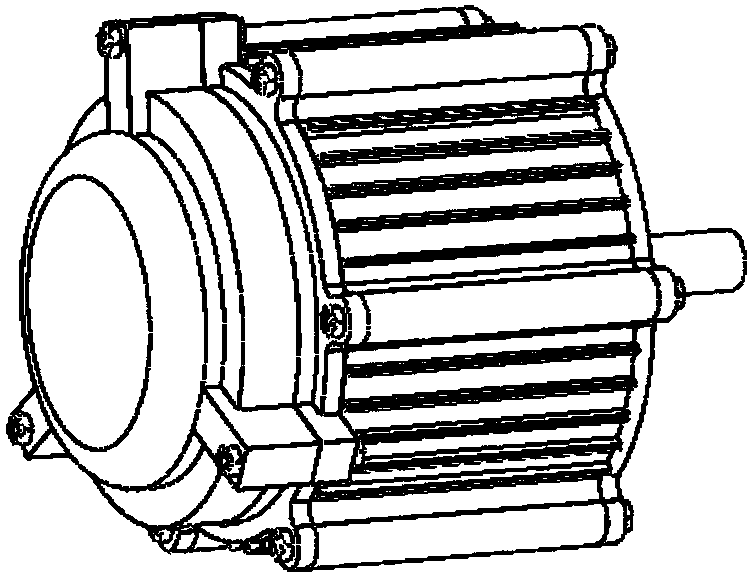 Motor mounting structure with electromagnetic induction type rotary transformer