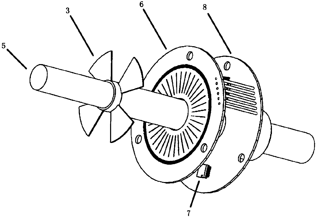 Motor mounting structure with electromagnetic induction type rotary transformer