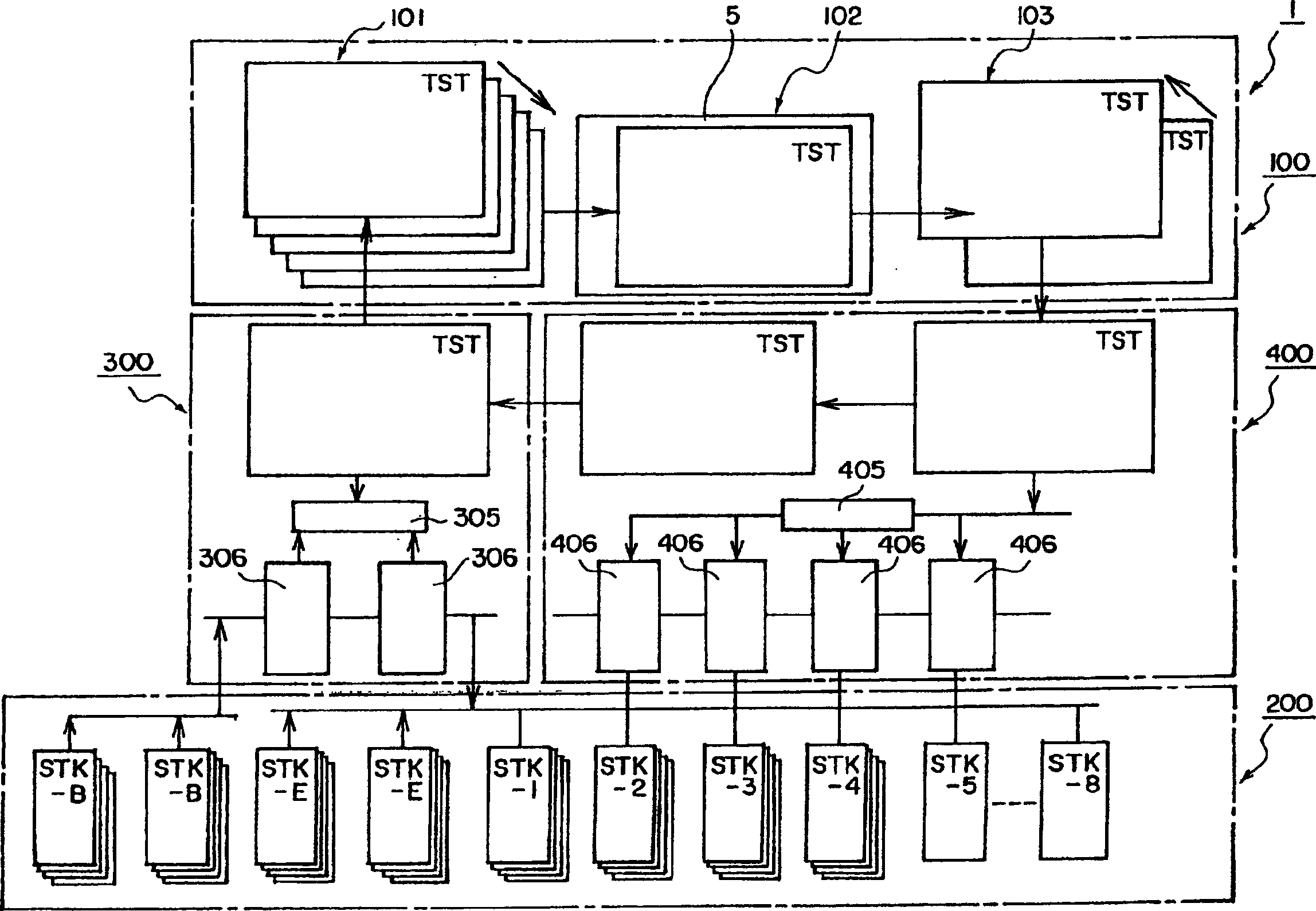 Pusher and electronic part-testing apparatus with the same