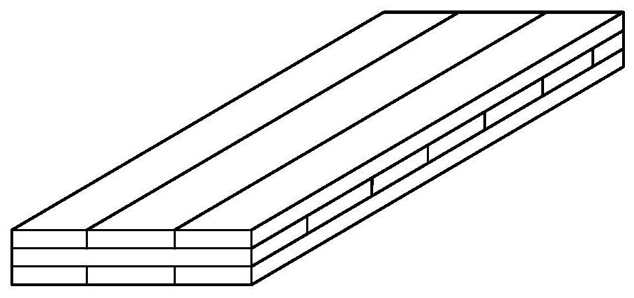 A processing method of bamboo-wood composite cross-laminated wood and the resulting product