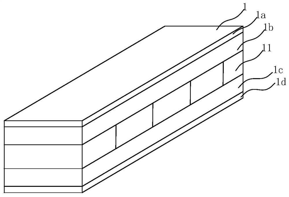 A processing method of bamboo-wood composite cross-laminated wood and the resulting product